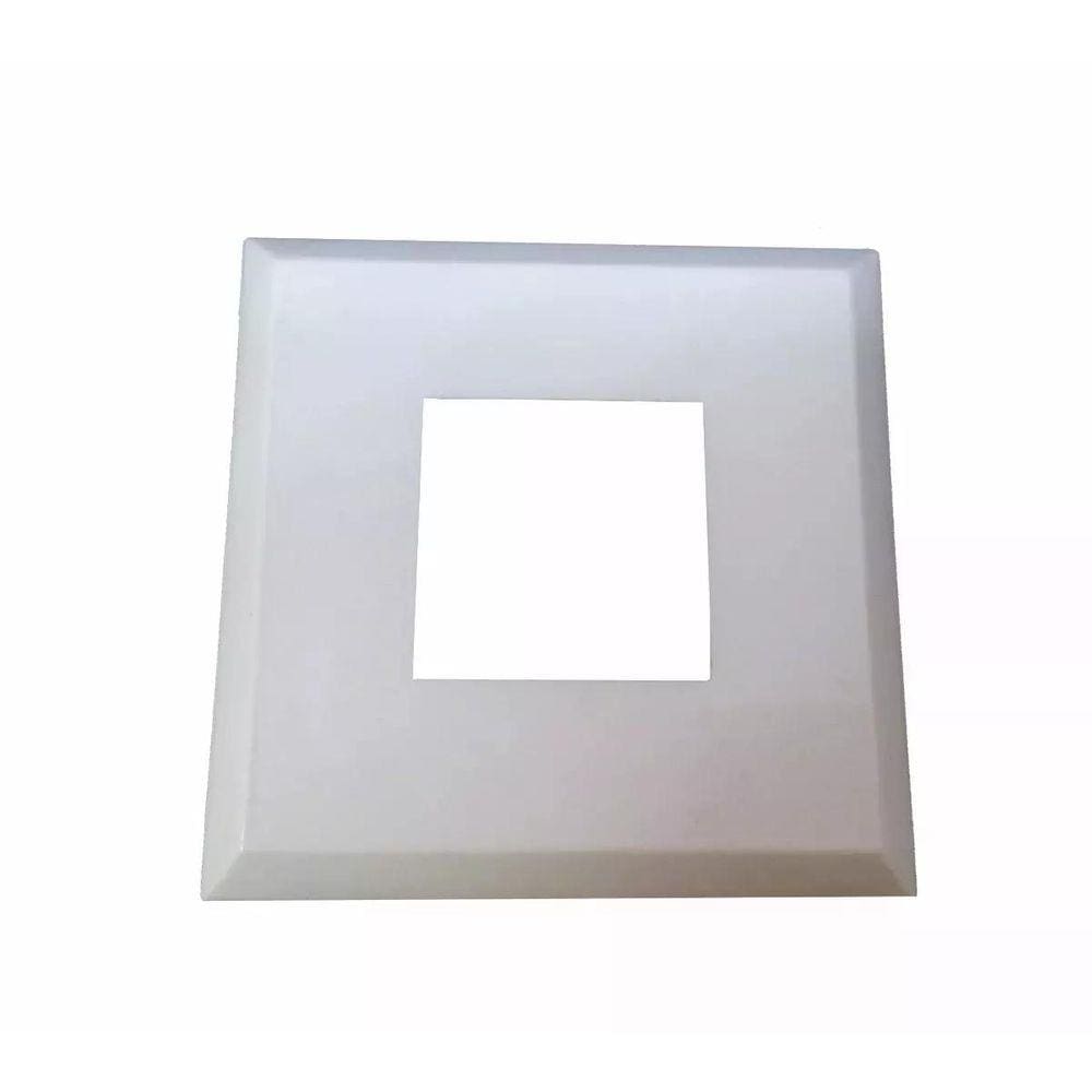 Canopla Nylon Corrimão Quadrada 10 Peças 25X25Mm