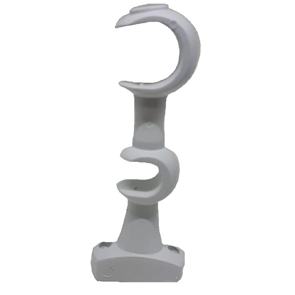 Suporte Cortina Duplo Varão 19/28 mm Branco Pvc par