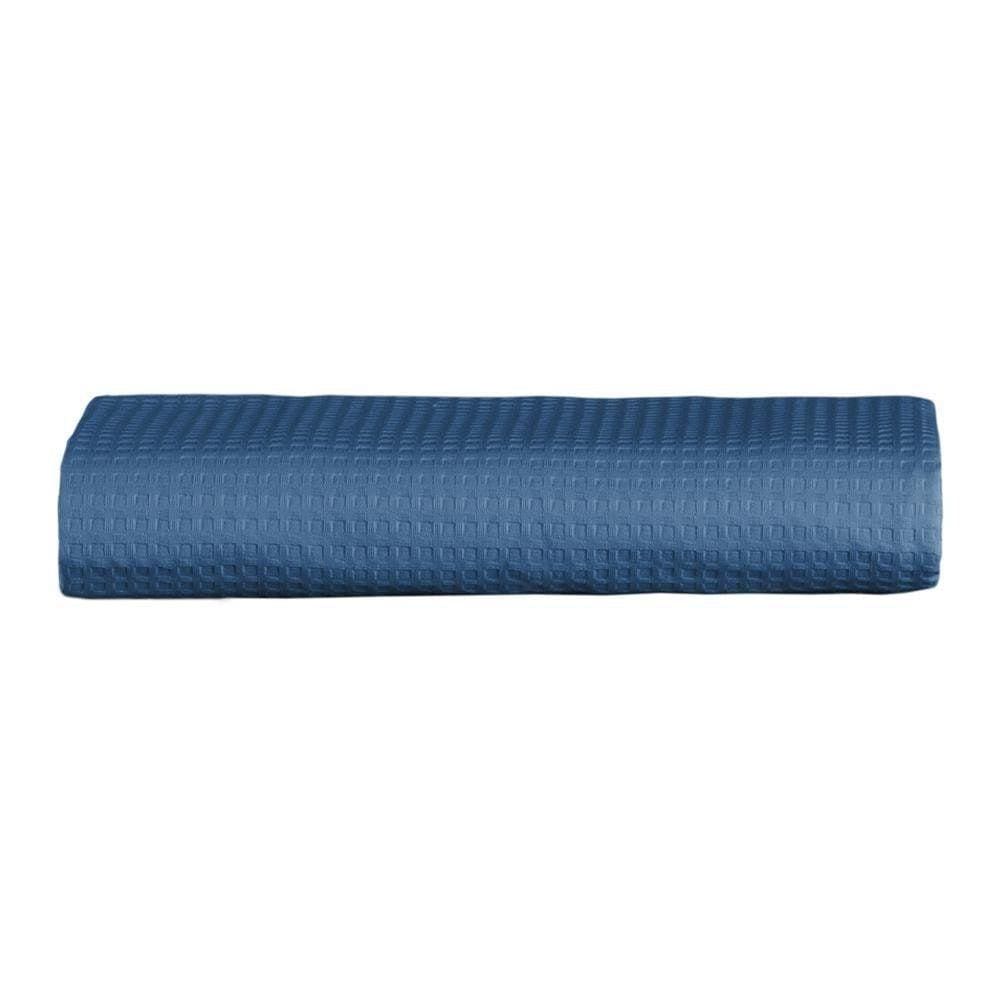 Colcha Piquet Casal Teka Genova Azul Marinho 100% Algodão