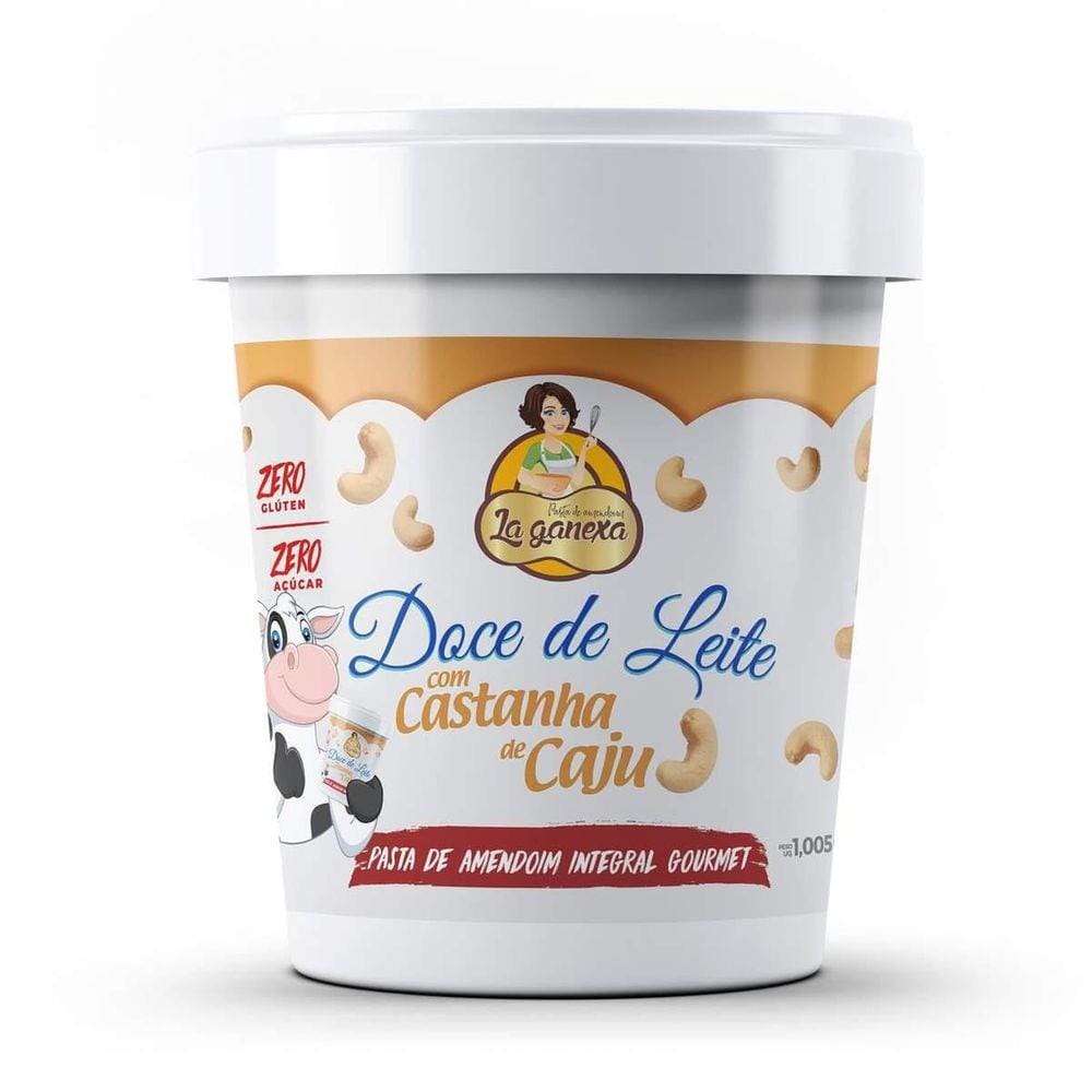 Pasta De Amendoim Doce De Leite Com Castanha De Caju 1Kg