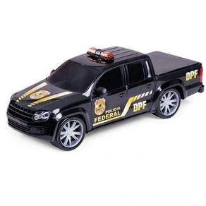 Carrinho de Fricção - Mini Truck 360 - Polícia - Branco - Unik Toys