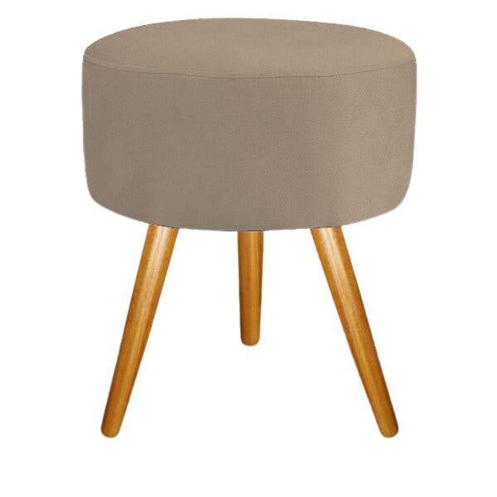 Puf, Puff Para Sala Pé Palito Capuccino 50 Cm Altura