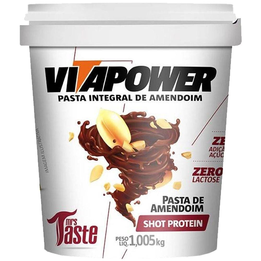 Pasta De Amendoim 1,005Kg Vitapower Mrs Taste Shot Protein