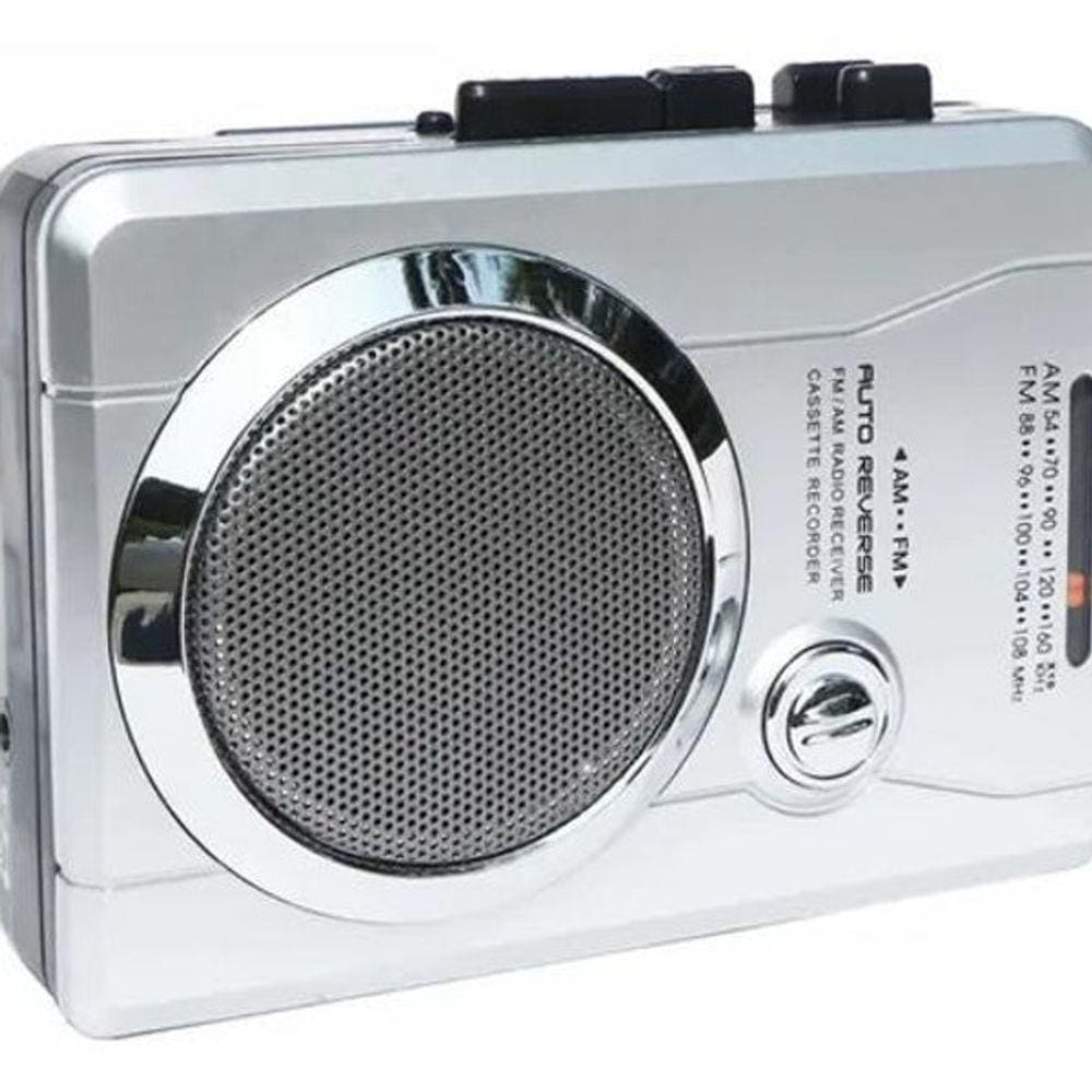Rádio Gravador Fita Cassete K7 Walkman Retro Am/Fm