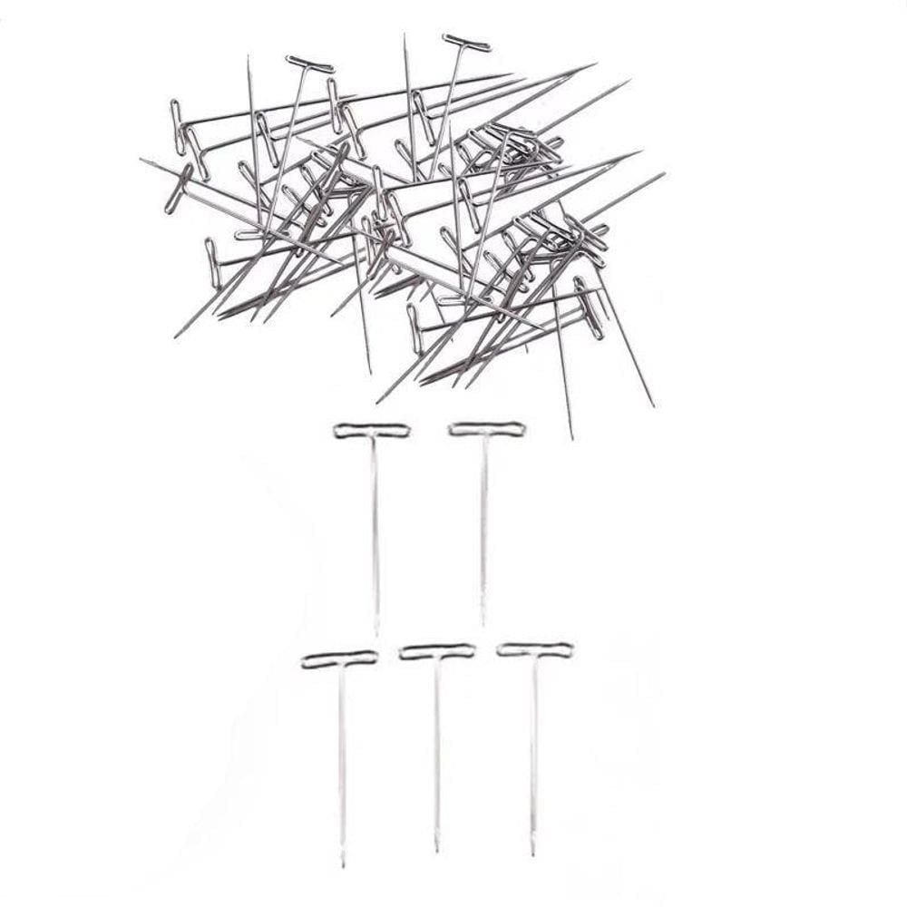 50Und Alfinete T Para Cabeça De Treino Confecção De Perucas