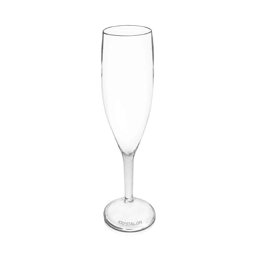 Jogo De Taças Krystalon Champagne Transparente Acrílico 6Un
