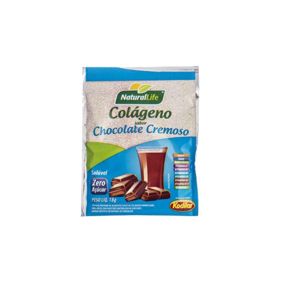 Caixa Com 12 Colágeno Sabor Chocolate 18G - Kodilar