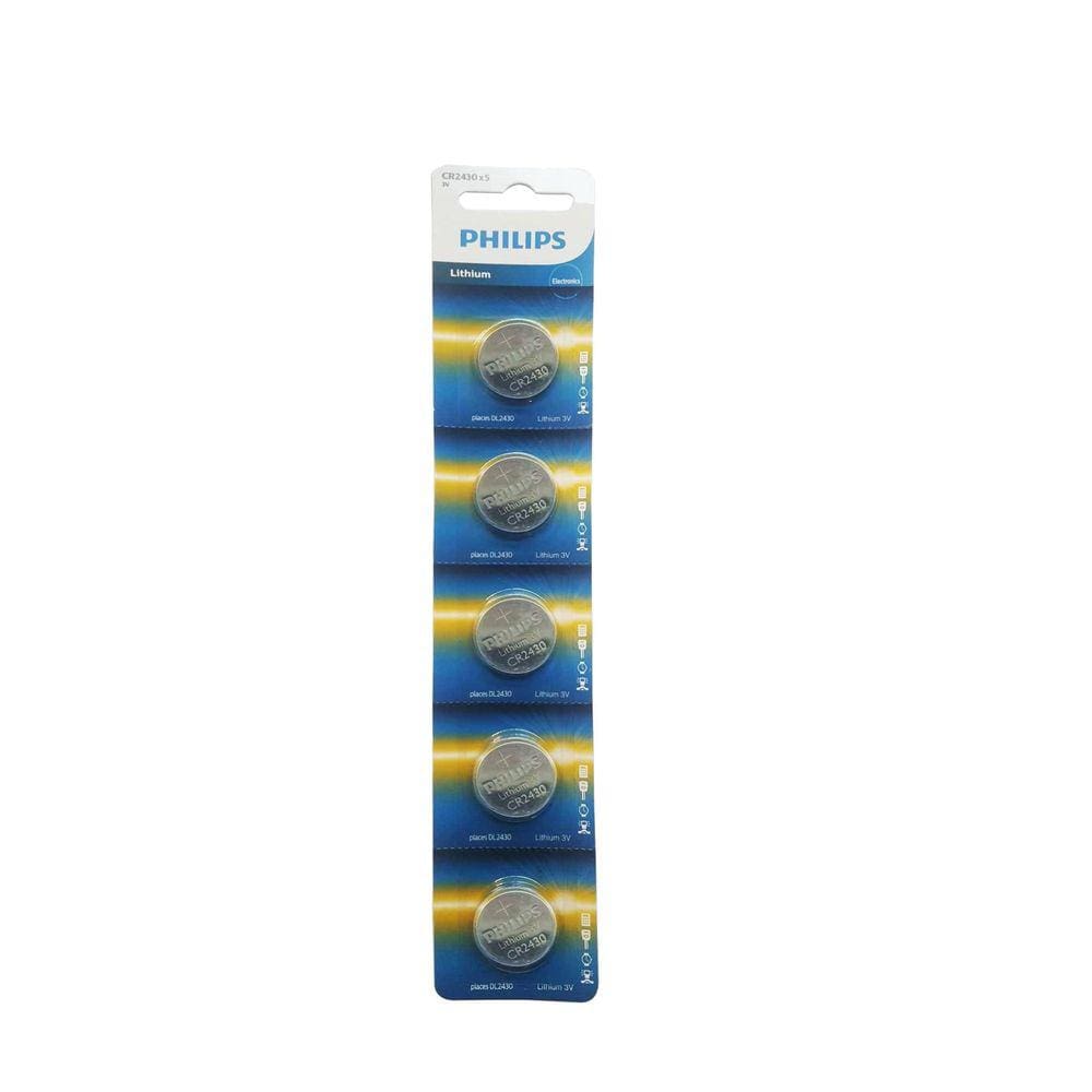 Bateria Cr2430 3V Philips Lithium Cartela Com 5 Unidades
