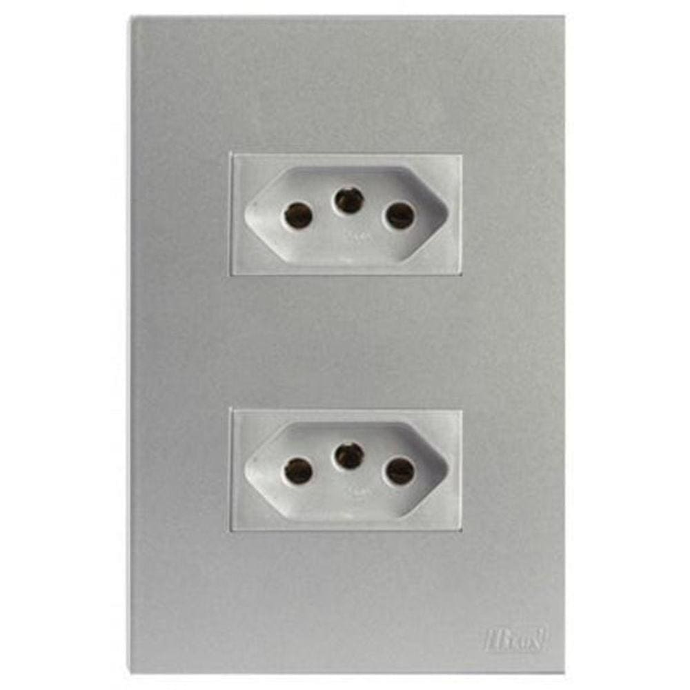 Kit Tomada Dupla 20A 4X2 Brs12186-1Pr