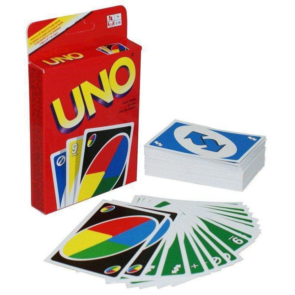 Jogo De Cartas Mattel Uno Minimalista Preto