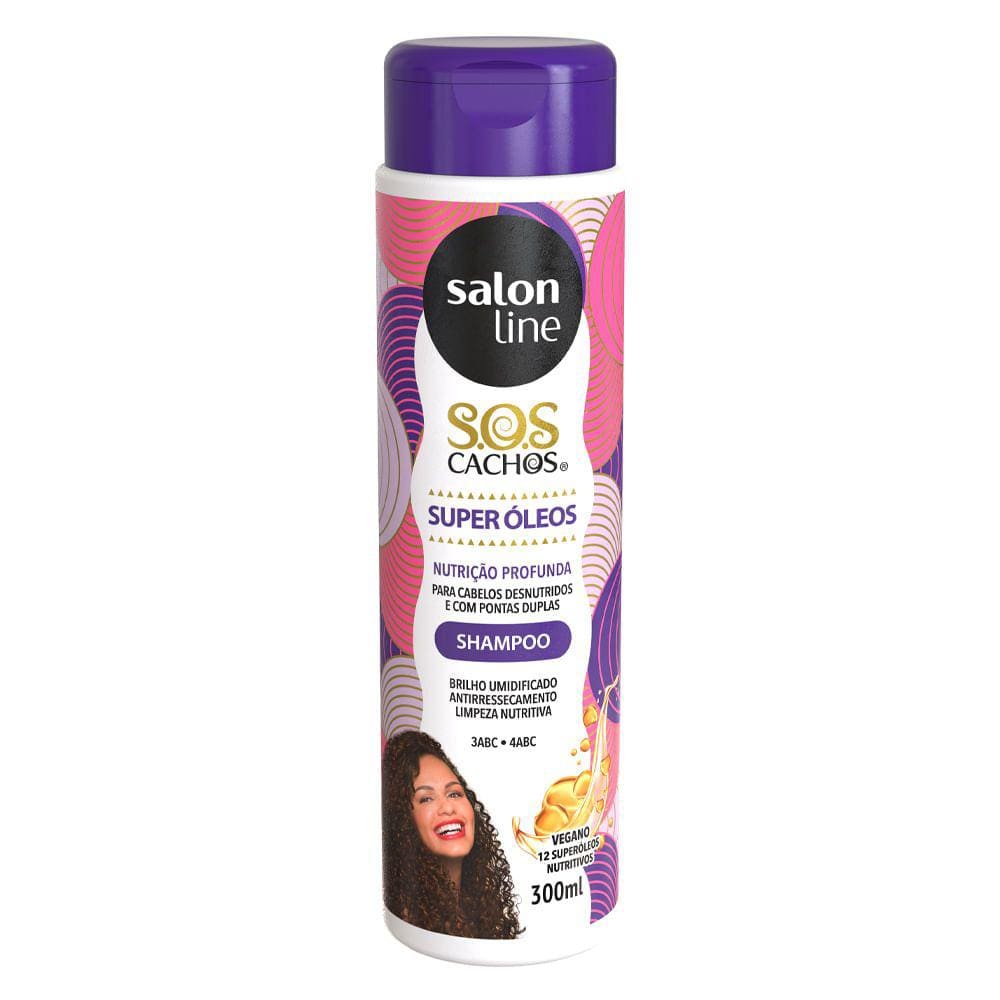 Shampoo Salon Line S.O.S Cachos Nutritivo Nutre e Hidrata 300ml
