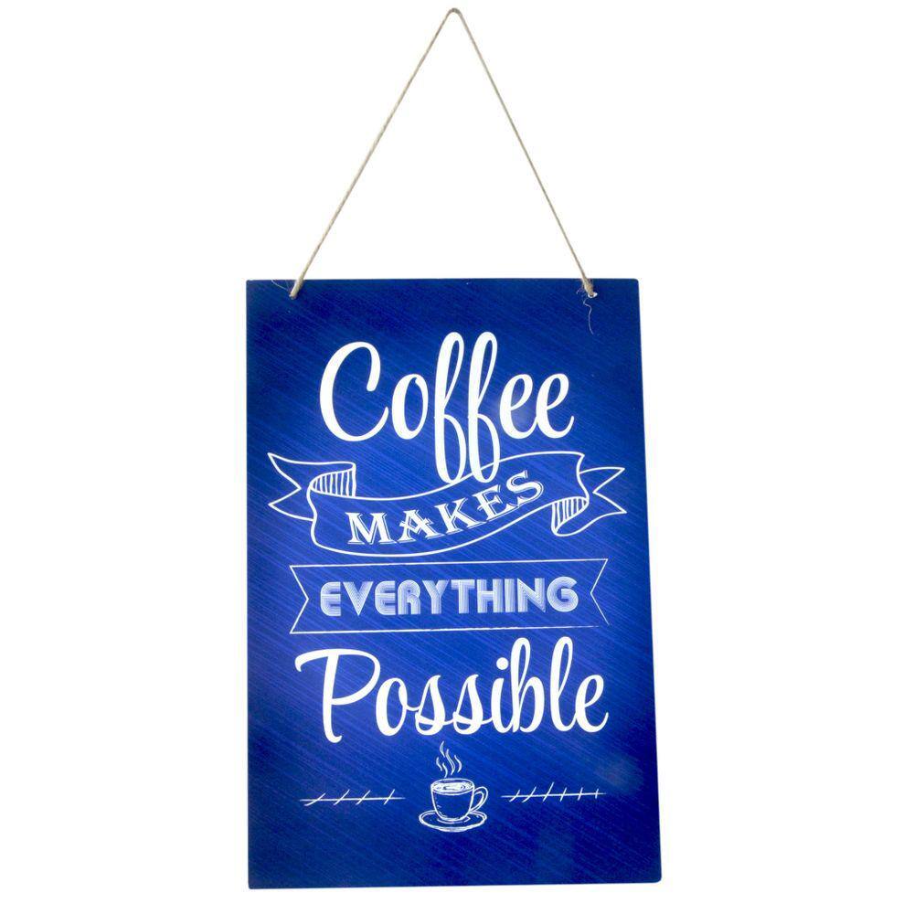 Quadros Decorativos Café Coffee Cozinha Placa Ferro 20x30cm