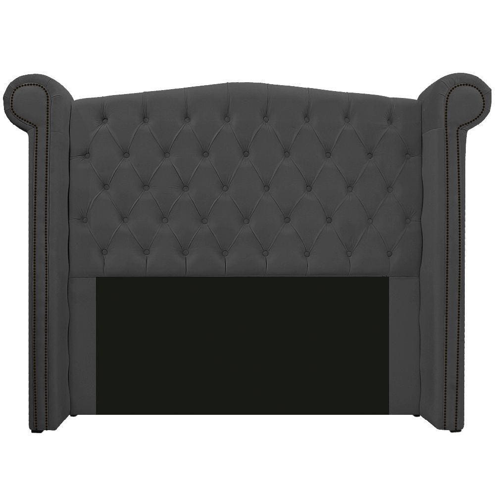 Cabeceira Estofada Veneza 160cm Cinza