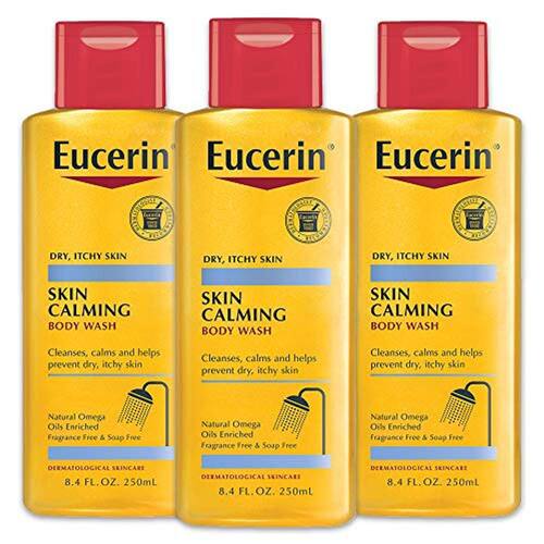 Eucerin Skin Calming Body Wash Purifica e Acalma para ajudar a