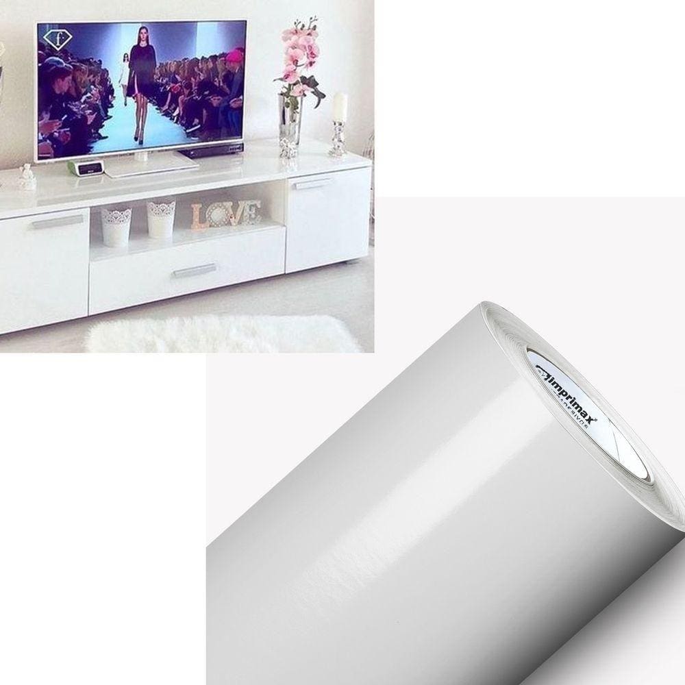 Adesivo Vinil Envelopamento 1mx50cm Branco