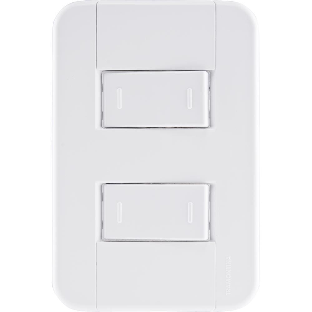 Conjunto 4x2 com 2 Interruptores Paralelos 10A 250V