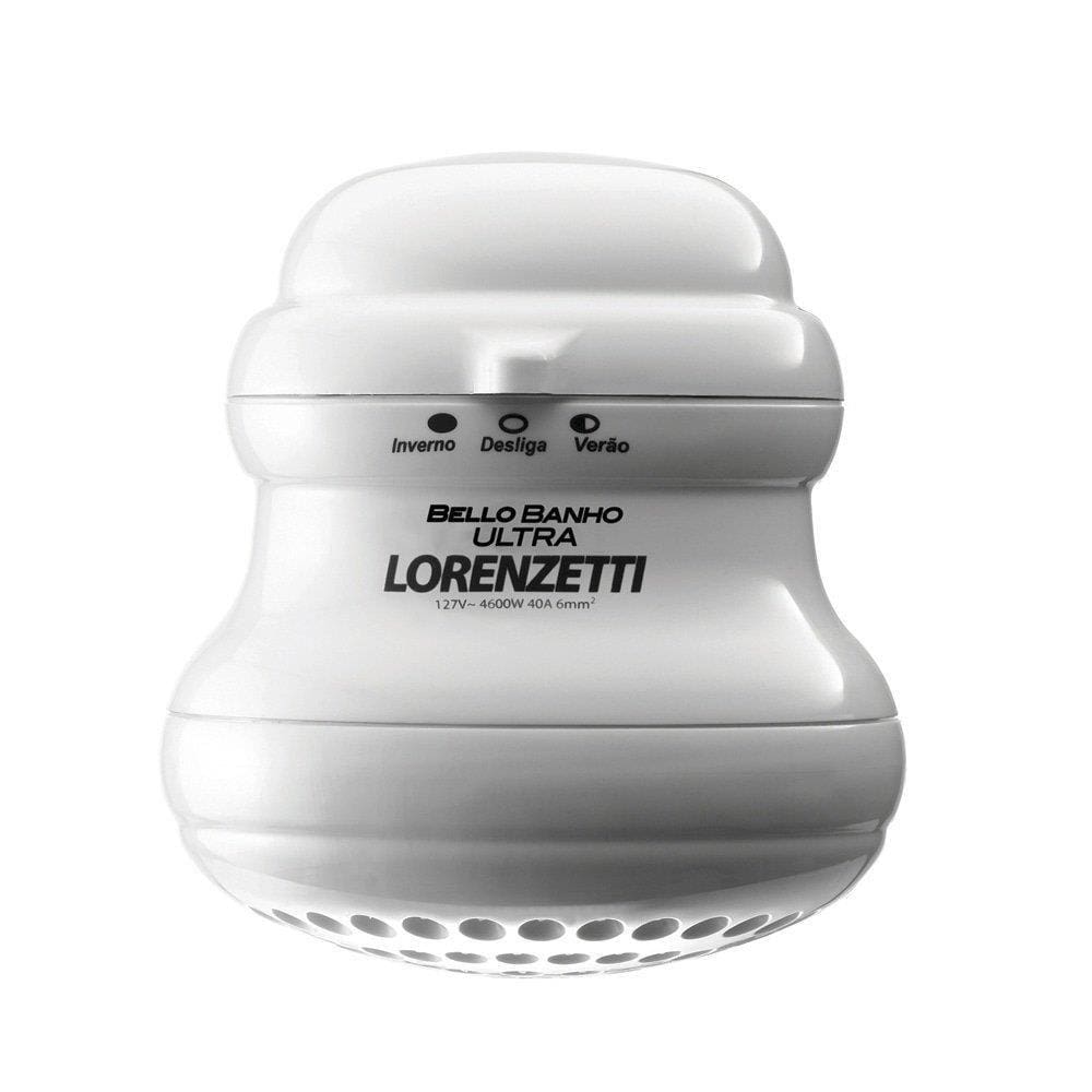 Chuveiro Lorenzetti Bello Banho Ultra com Cano Branco 4600W