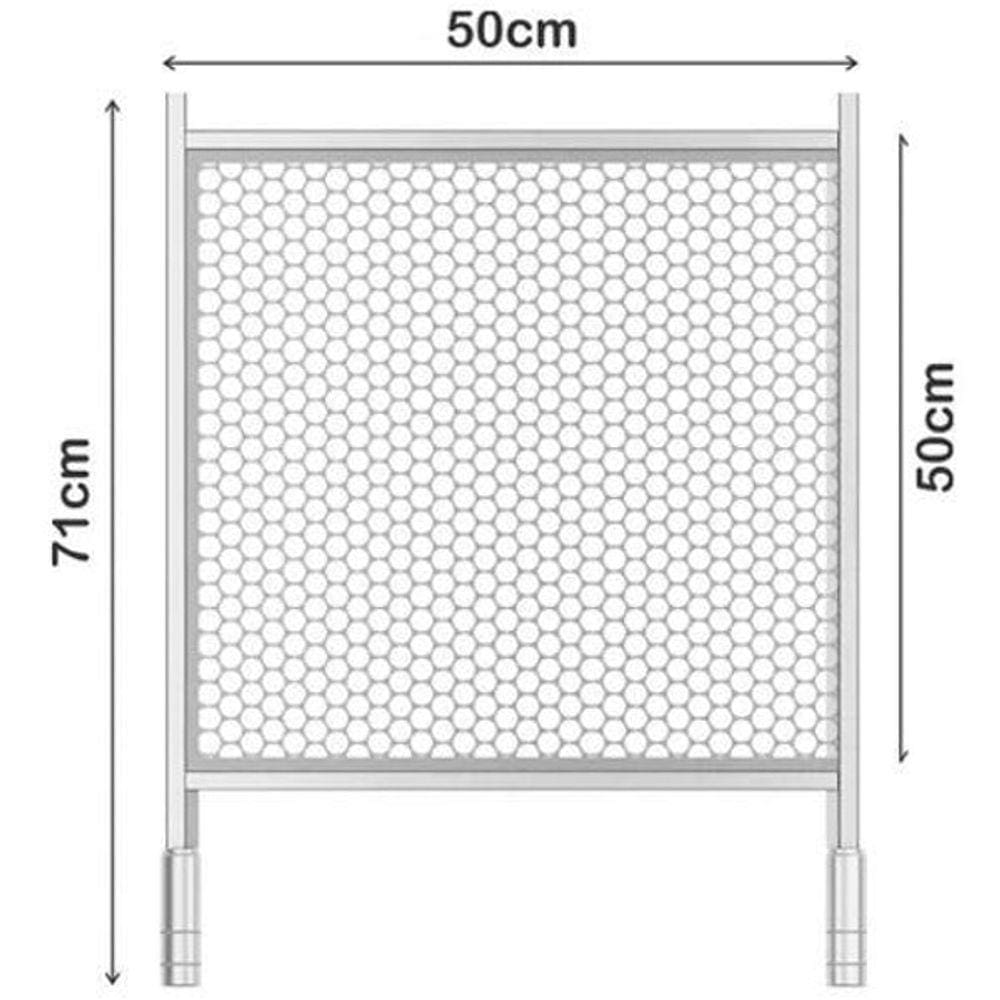 Grelha Inox 50X50 Cabo Aluminio