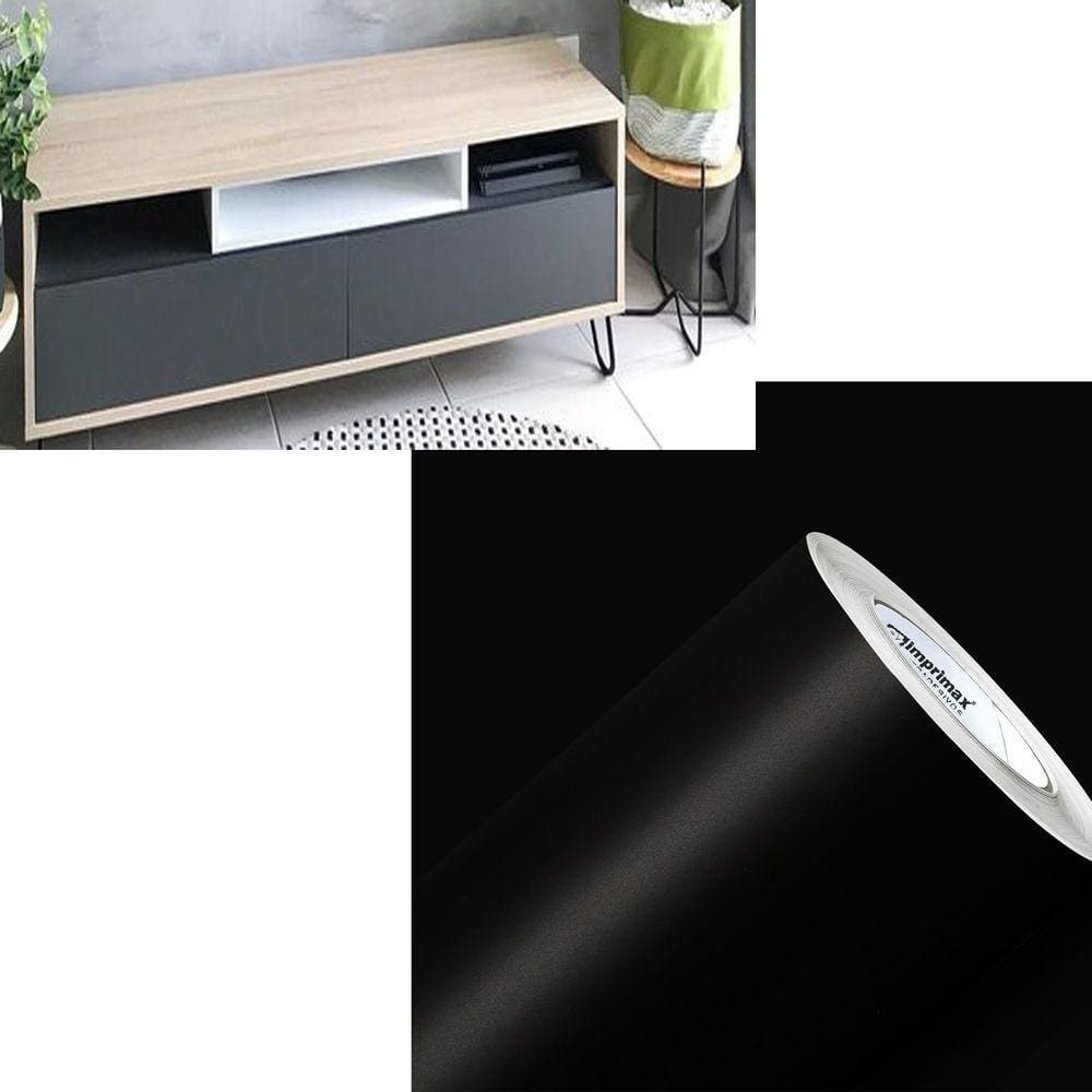 Adesivo Vinil Envelopamento 4mx50cm Preto Fosco