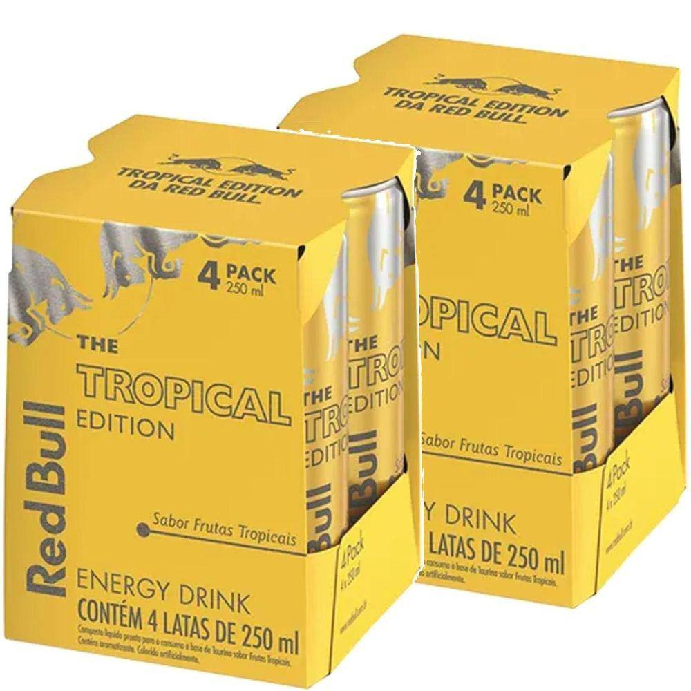 Energético Red Bull Tropical Edition 250Ml (8 Unidades)