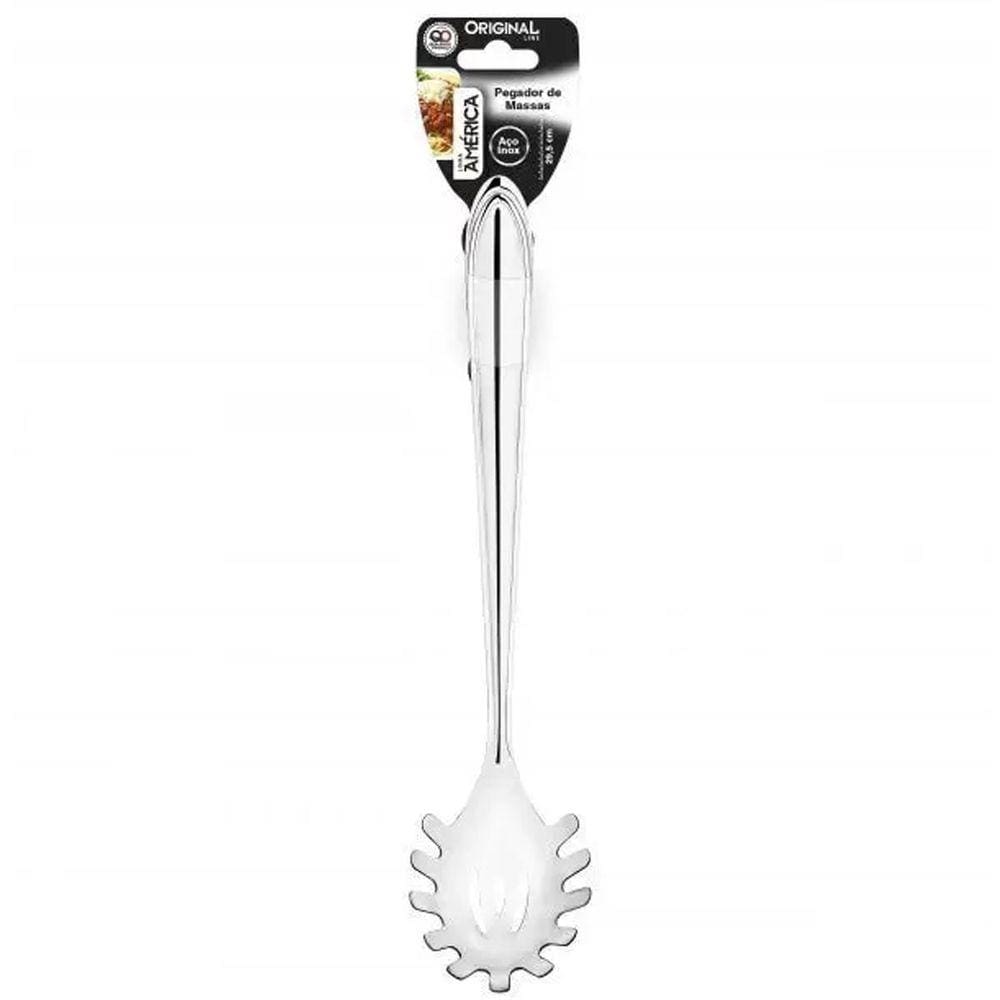 Pegador De Massa Tipo Concha De Inox Cozinha 29,5Cm