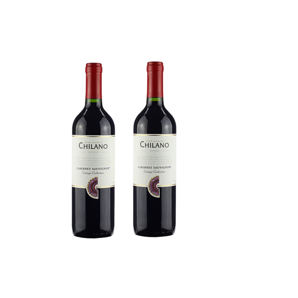 Kit Vinho Chilano Tinto Seco Cabernet Sauvignon 750ml 2uni