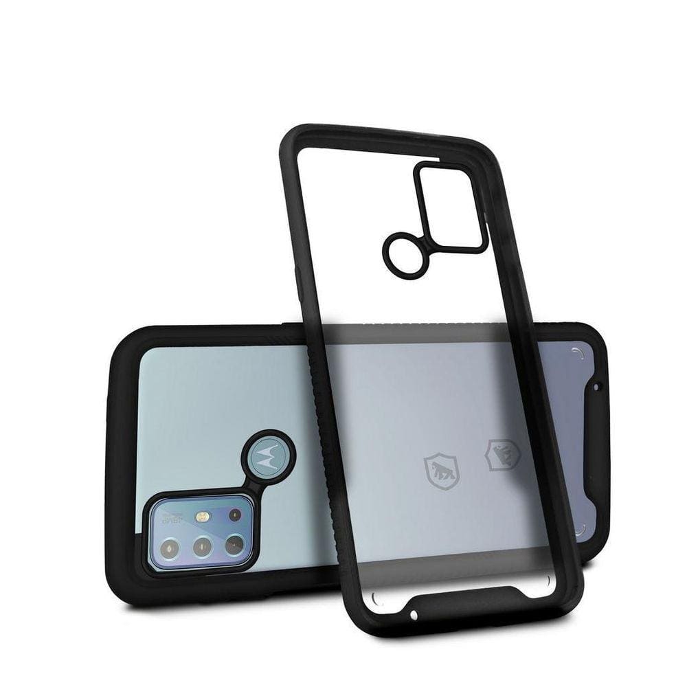 Capa Stronger Preta Para Motorola Moto G20 - Gshield