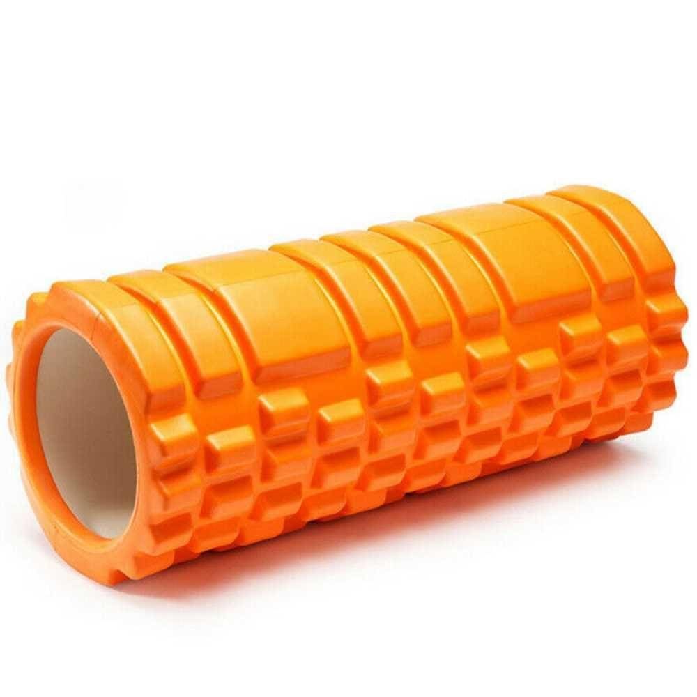 Rolo Massagem Foam Roller Liberação Miofascial Crossfit Yoga Pilates Laranja