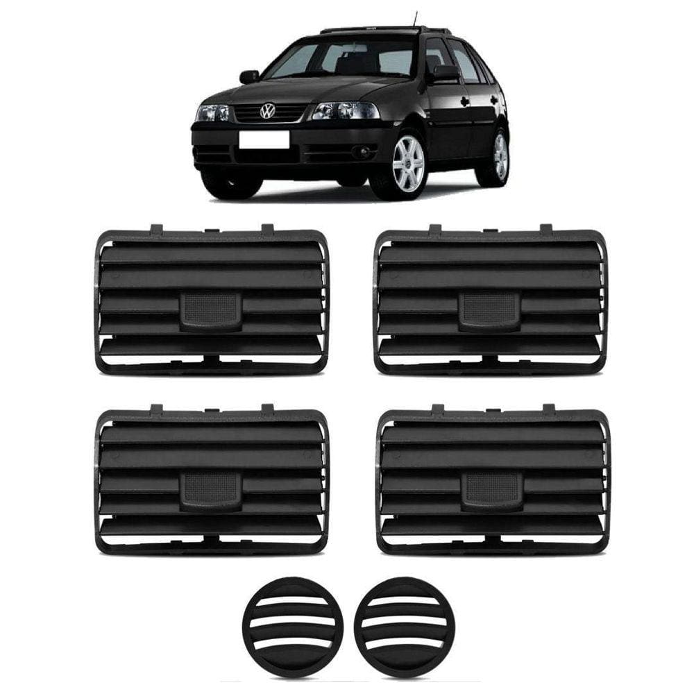 Kit Difusor Saída Tela De Ar Gol Saveiro Parati G3 00/05 Pto