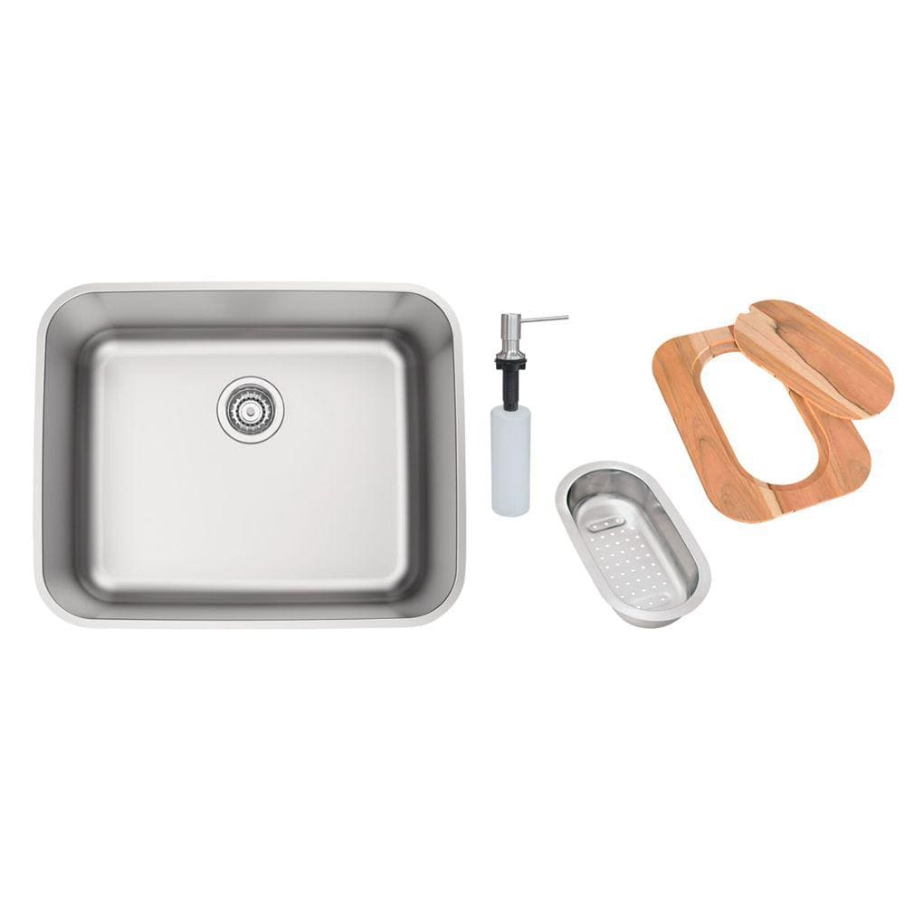 Cuba de Embutir Tramontina Dora 50 BL R6 em Aço Inox Acetinado 50 x 40 cm com Válvula e Acessórios