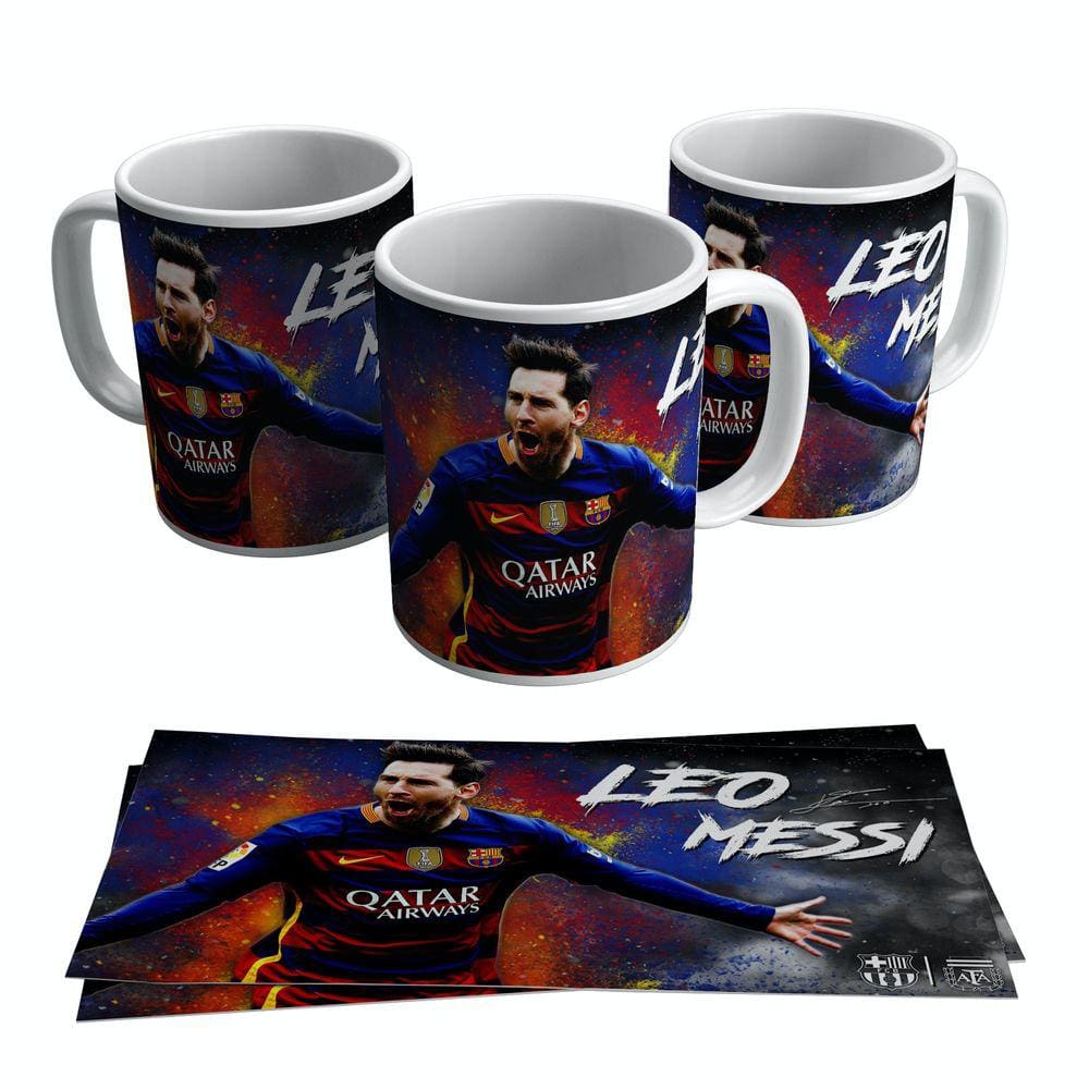 Caneca Lionel Messi Camisa 10 Do Barcelona Argentina 325ml