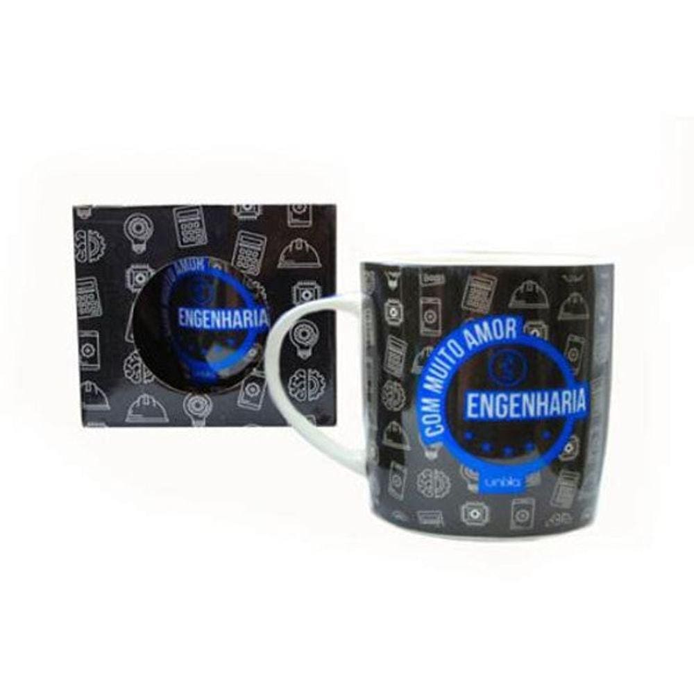 Caneca De Cerâmica Profissão Engenharia 390 Ml