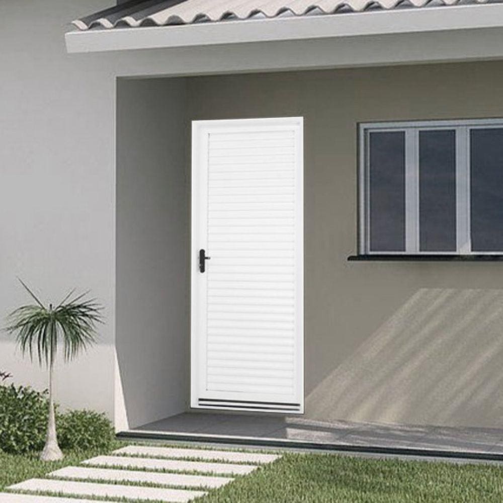 Porta de Giro Laminada Direita 215x75cm Minas Sul MGM Branco
