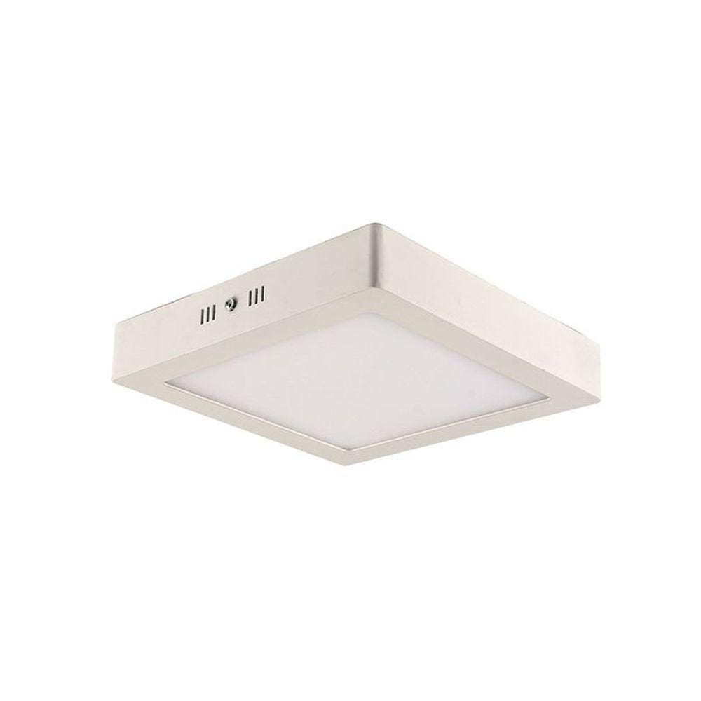 Painel de Led Blumenau Quadrado de Sobrepor 12W Bivolt 4100K Luz Neutra
