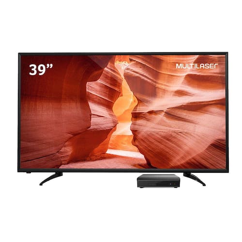 TV Multilaser 39 HD, HDMI/USB, Função DNR, Bivolt - TL028 Menor preço em TV Multilaser 39 HD, HDMI/USB, Função DNR, Bivolt - TL028