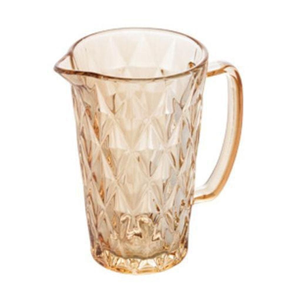 Jarra De Vidro Diamond Ambar Metalizado 1L - Lyor