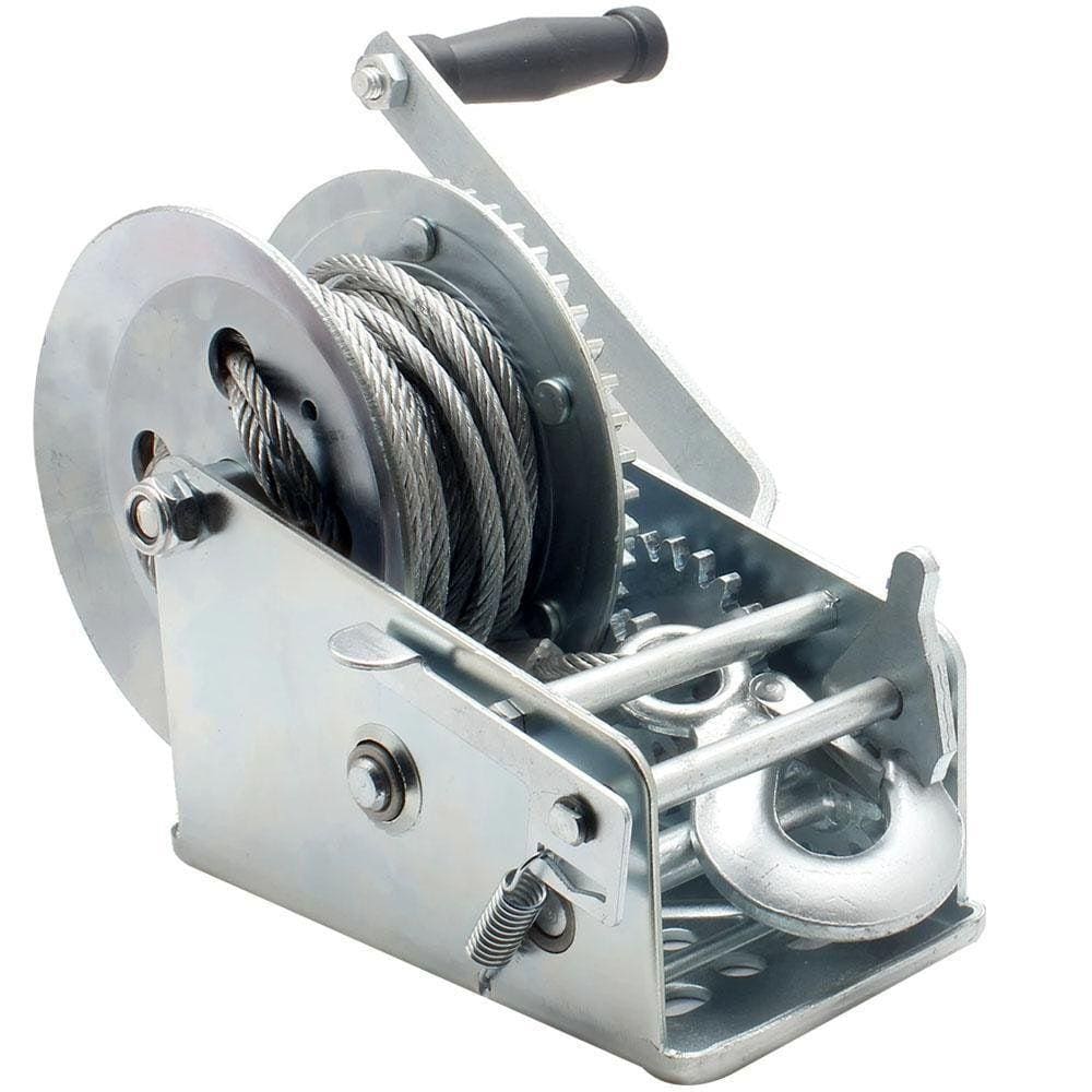 Guincho Manual Catraca De 1800Lbs Com Cabo De Aço 1225Kg