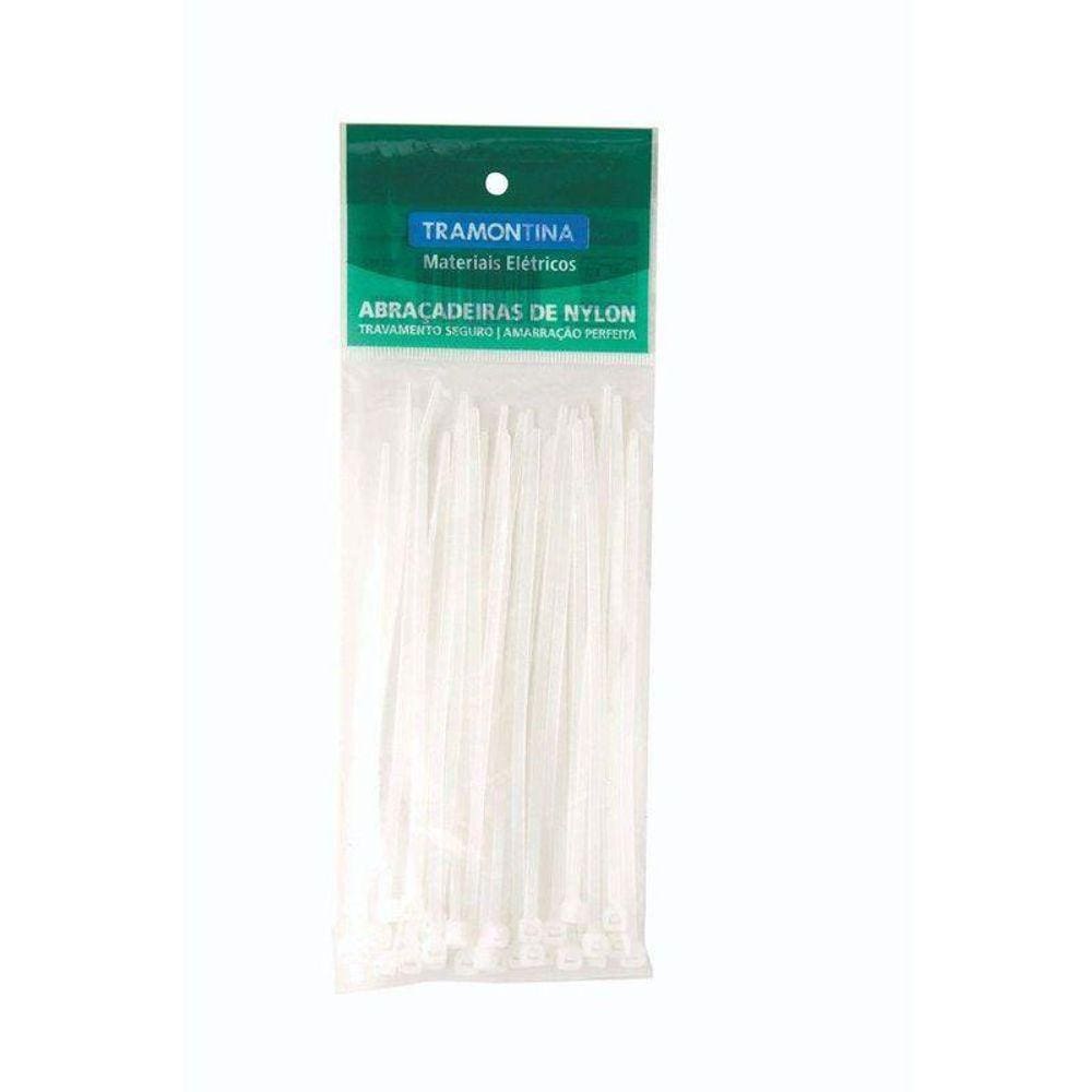Abraçadeira de Nylon 295x4,6 Mm Tramontina Branca