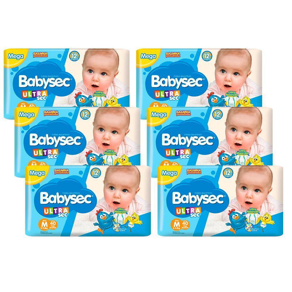 Fralda Babysec Ultrasec M 240 Unidades