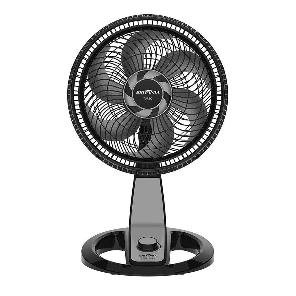 Ventilador de Mesa Britânia Turbo com 6 Pás 30 cm BVT320P 110V