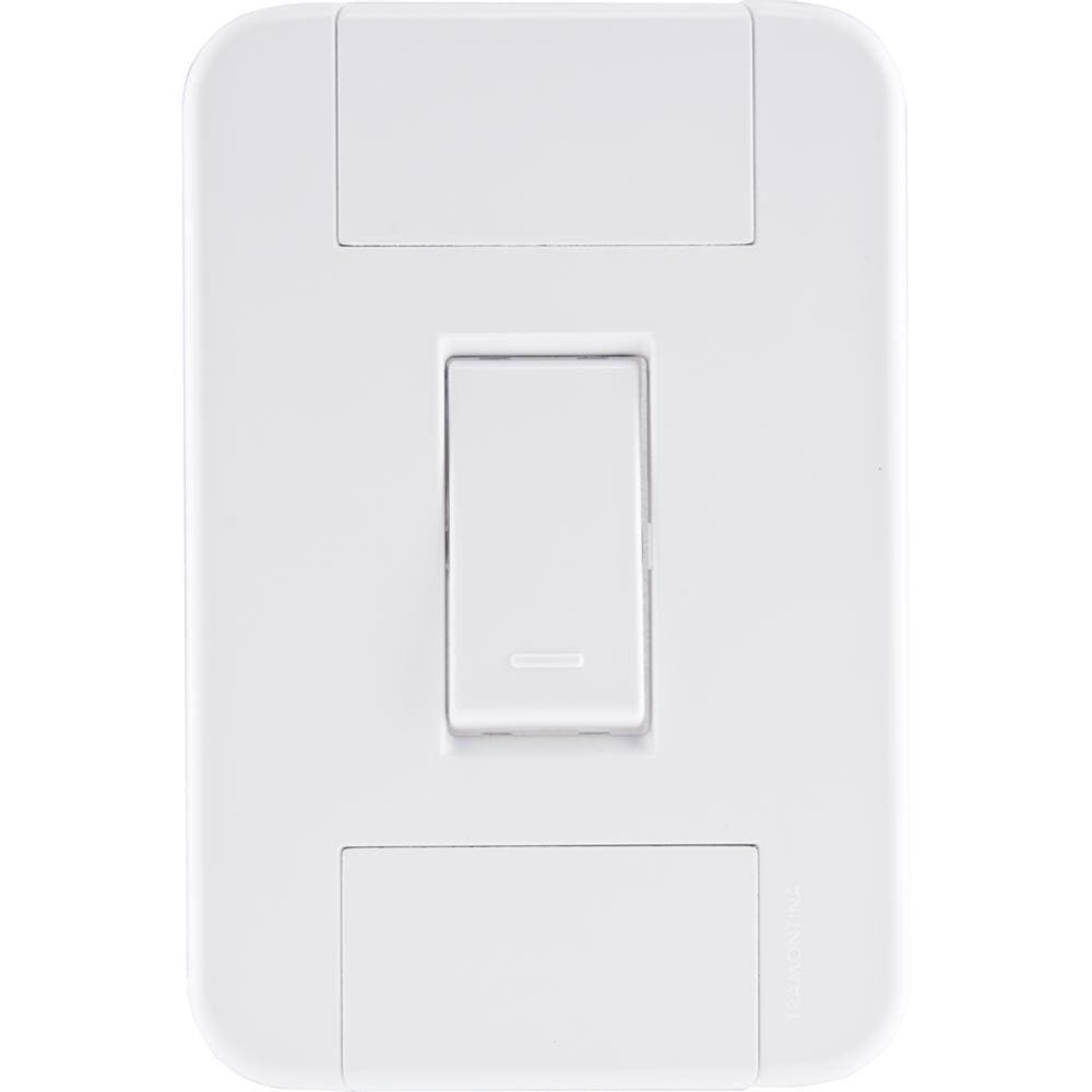 1 Interruptor Simples 10 A 250v Tablet Branco
