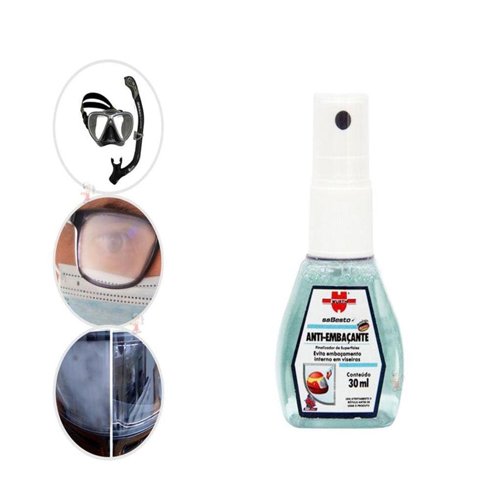 Anti Embaçante Wurth 30ml Para vidros automotivos espelhos de banheiros viseiras e para-brisas