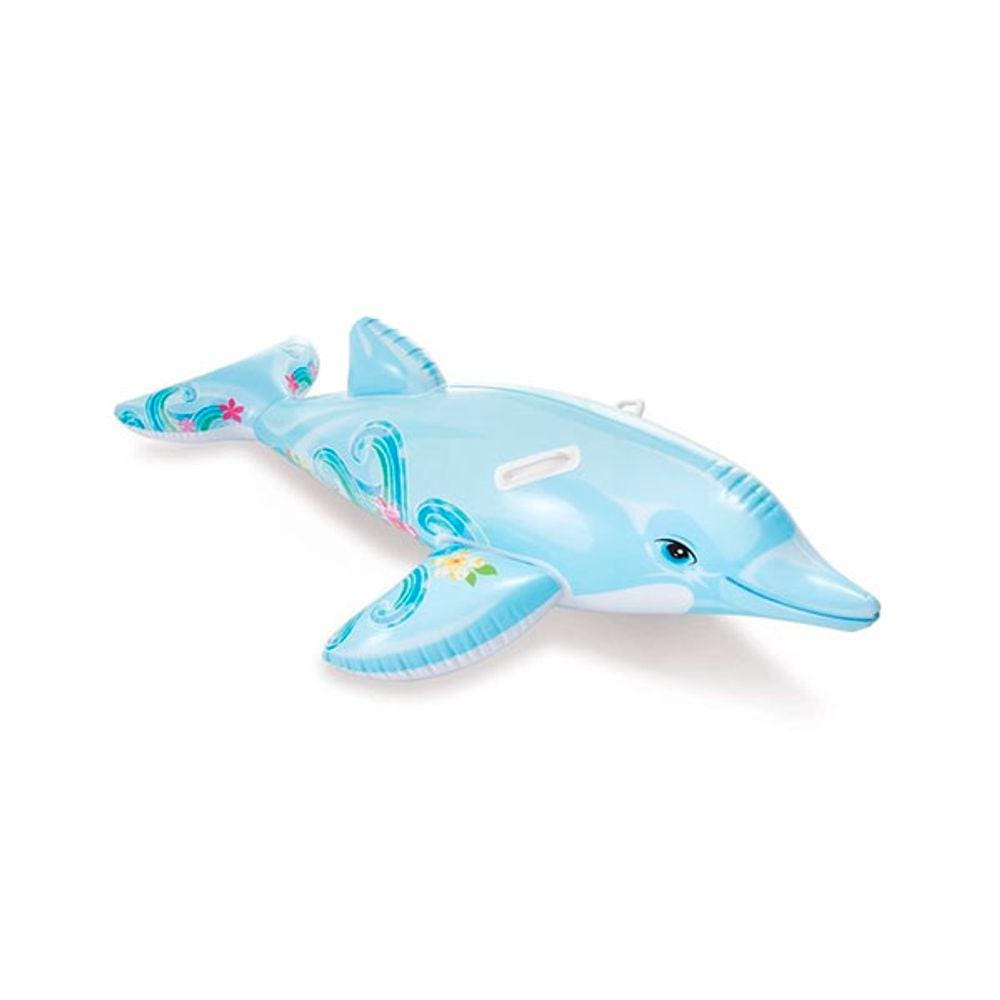 Boia Golfinho Bote Inflável Piscina Intex 1,75m X 66cm 58535