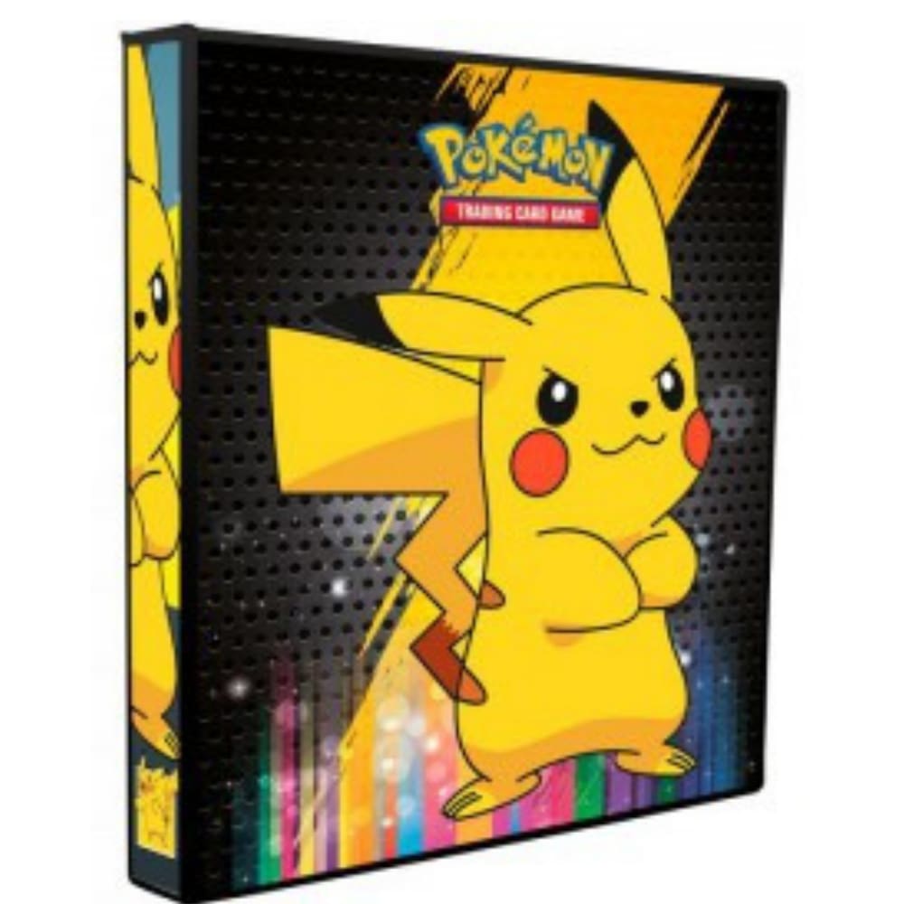 Fichário Pasta Álbum Pokemon Pikachu Fofo Xadrez Capa Dura