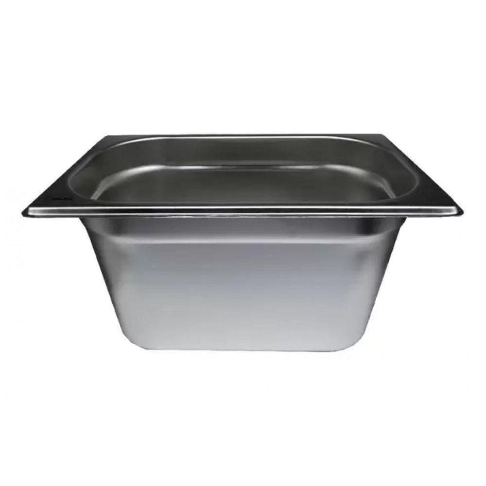 Kit 6 Cubas Gastronomica Inox Gn 1/4 X 150mm (265X162mm)