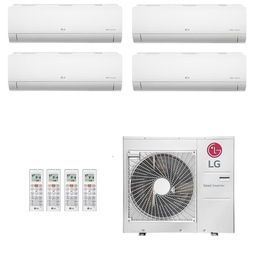Ar Condicionado Multisplit Quad 48000 BTU(2x9000+12000+18000) Quente/Frio - Inverter - LG - 220v - AMNW09GSJA0 AMNW12GSJA0 AMNW18GSKA0 / A5