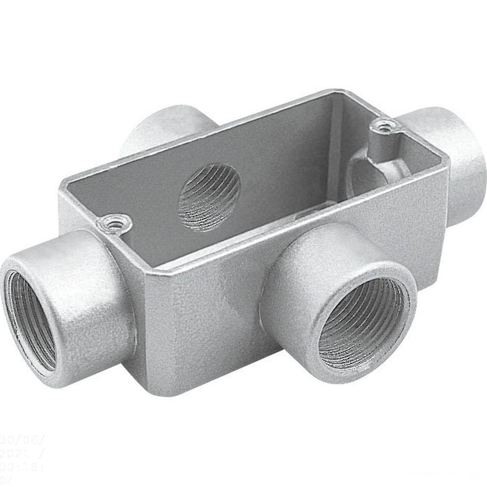 Condulete fixo 3/4” tipo ”X” - sem tampa / rosca BSP / sem pintura Tramontina