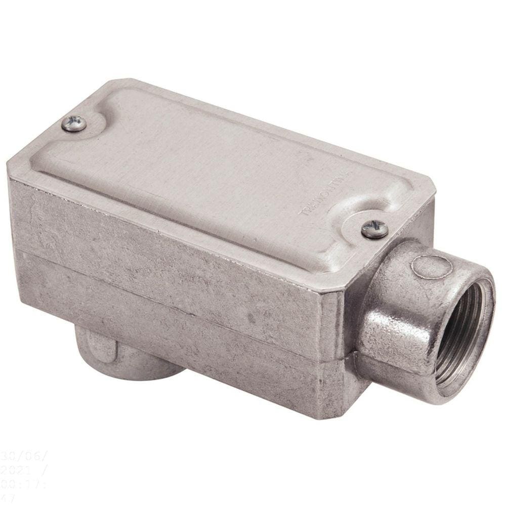 Condulete fixo 3/4” tipo ”LB” - com tampa / rosca BSP / sem pintura Tramontina