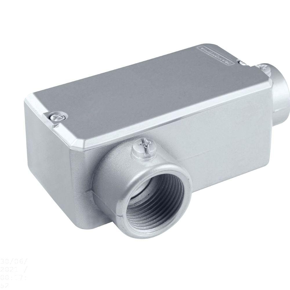 Condulete fixo 2.1/2” tipo ”LR” - com tampa / sem rosca / com pintura eletrostática a pó Tramontina