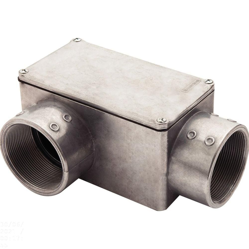 Condulete fixo 2.1/2” tipo ”LR” - com tampa / rosca BSP / sem pintura Tramontina